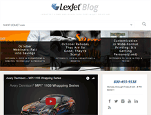 Tablet Screenshot of blog.lexjet.com